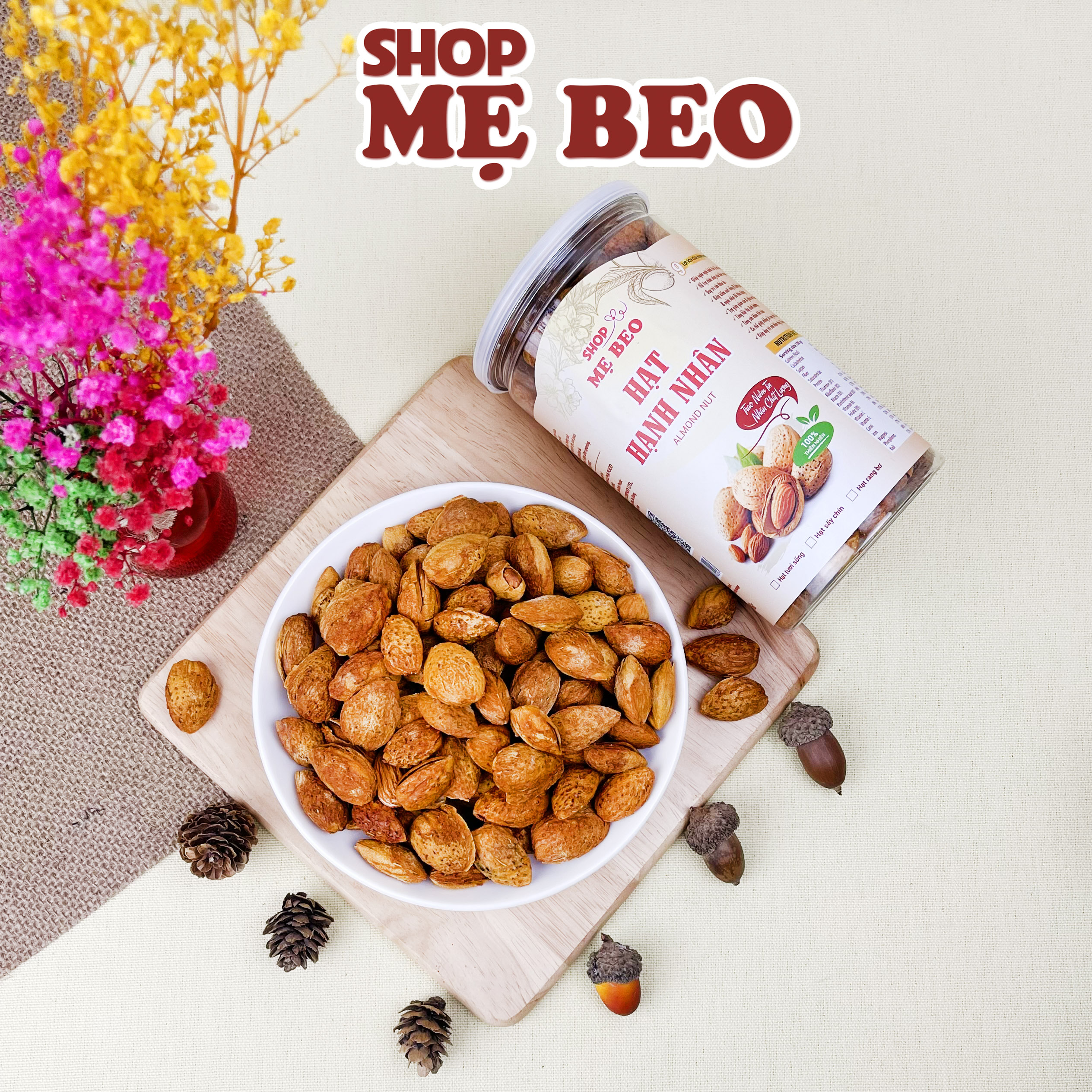 Hạt Hạnh Hạnh Nhân Nhập Khẩu Shop Mẹ Beo