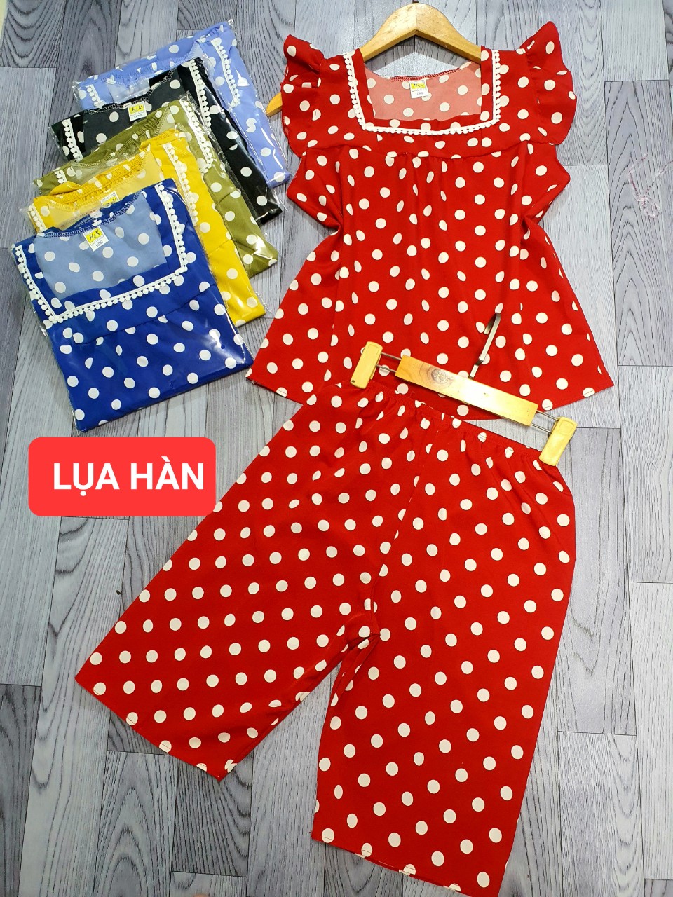 Đồ Bộ nữ,Set bộ Lửng tay cánh tiên  freesize dưới 53kg (đủ màu)