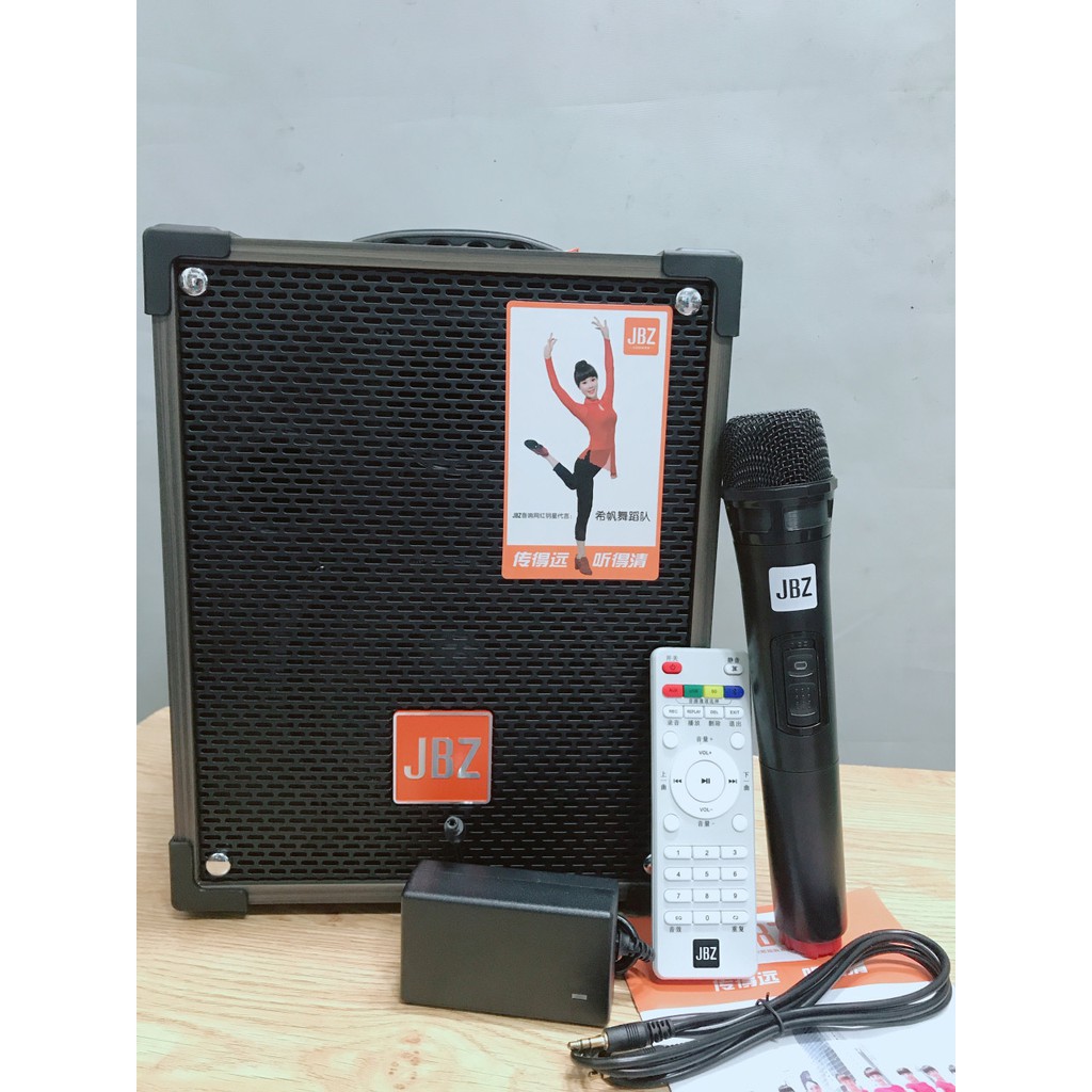 [HCM]Loa kéo Bluetooth JBZ Ne 106 Tặng 1 micro không dây