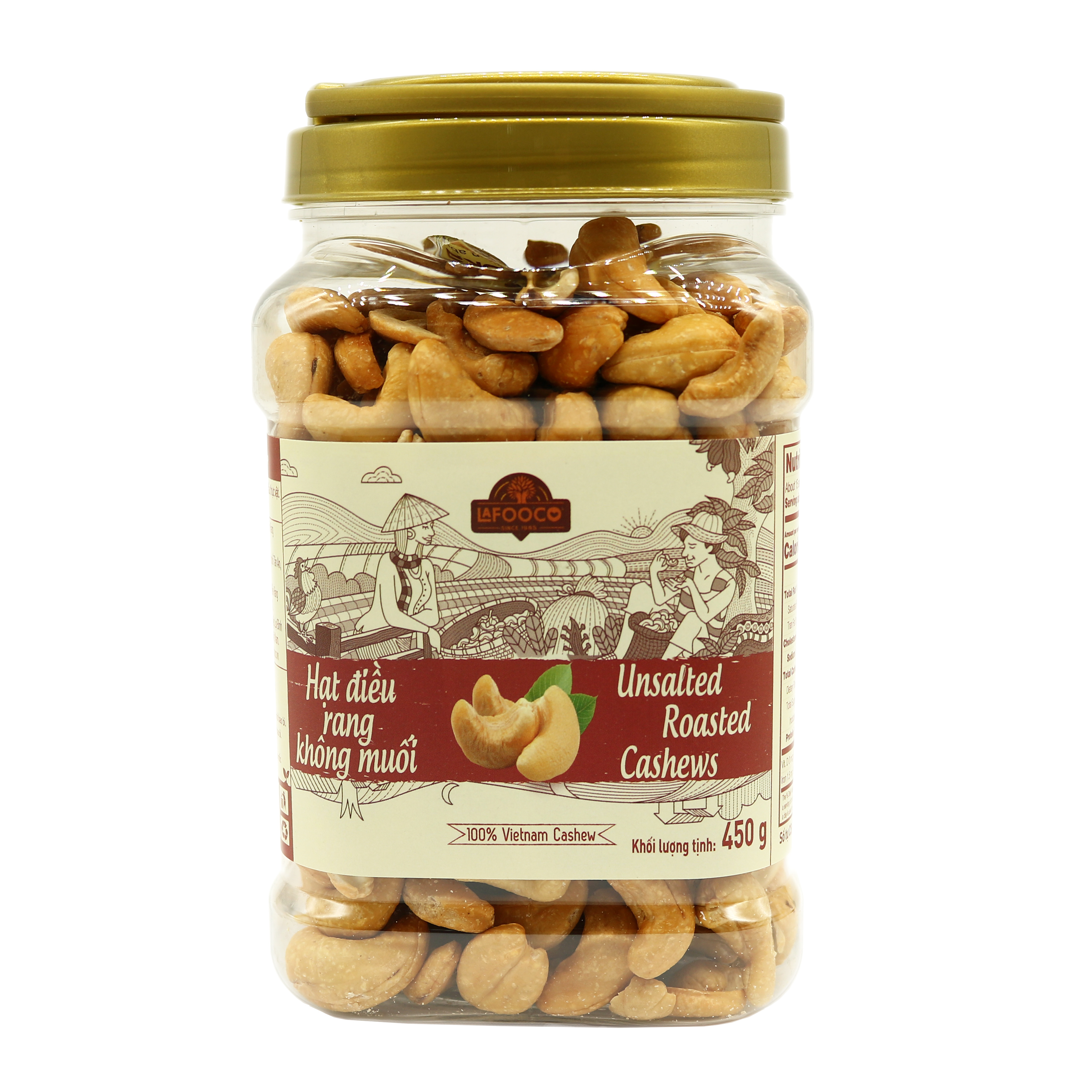 Hạt Điều Rang Không Muối LAFOOCO 450g