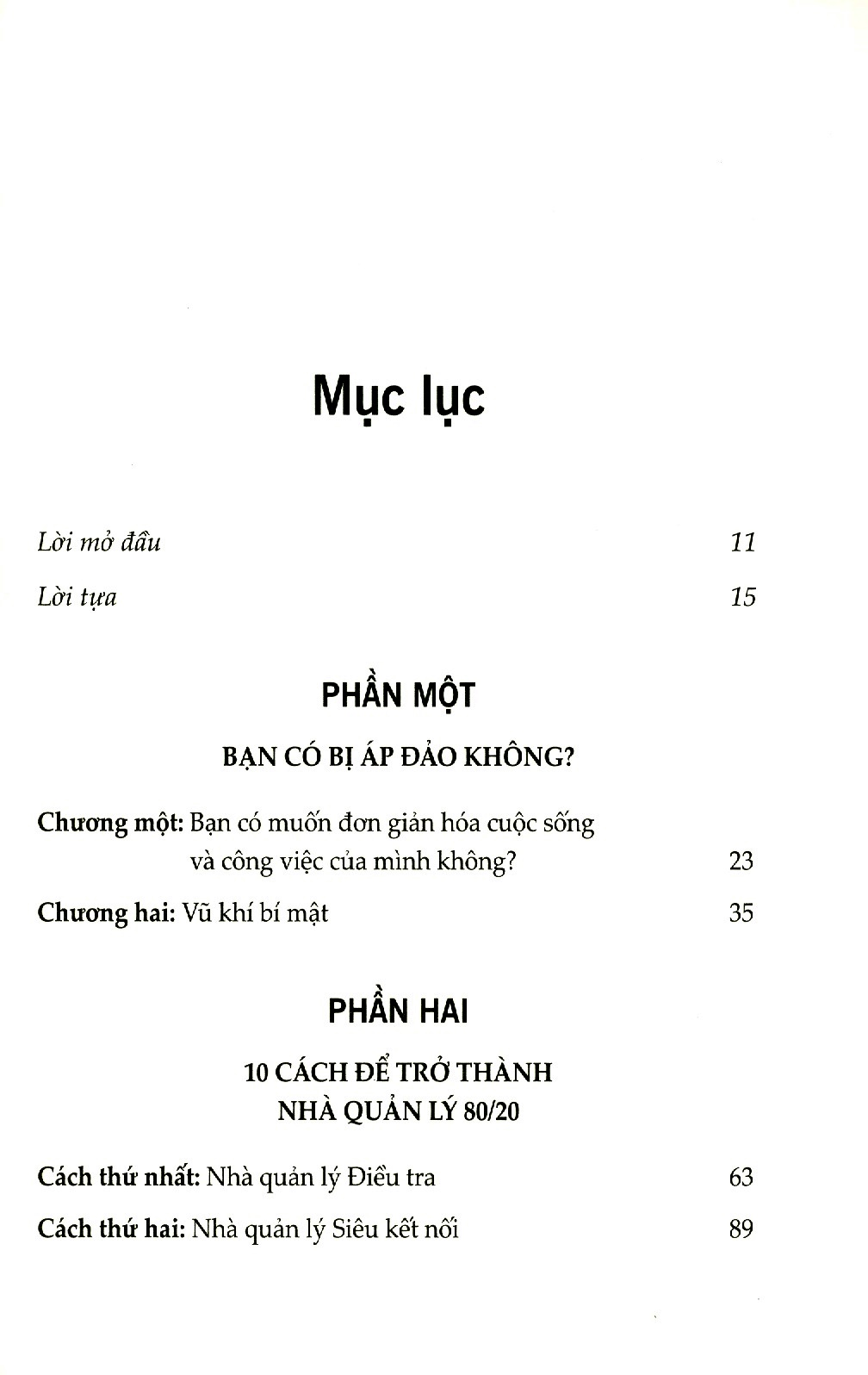 Quản Lý 80/20 (Tái Bản 2019)