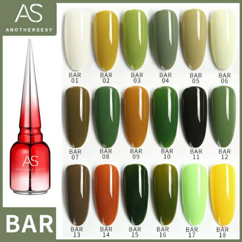 [HCM]Sơn Gel As mã BAR 15ML - Chai đỏ