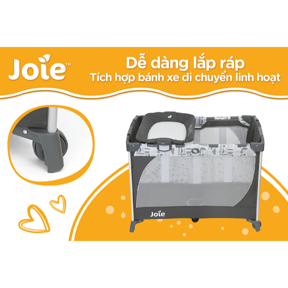 Giường cũi trẻ em Joie Commuter Change Logan