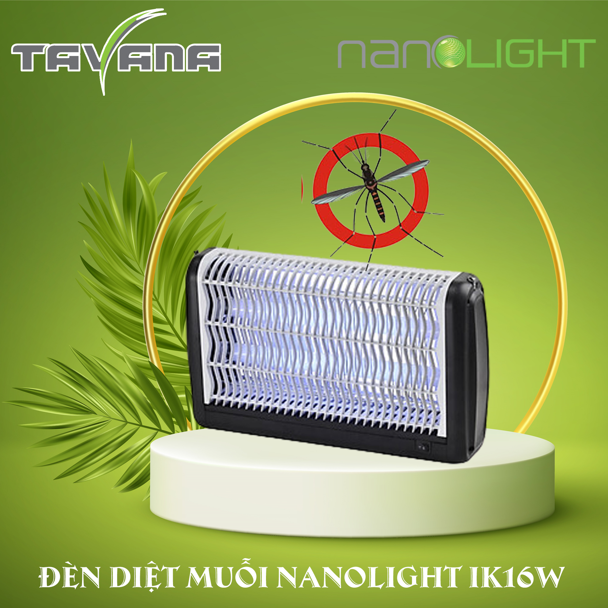 Đèn diệt muỗi và côn trùng Nanolight IK-16W - Trắng