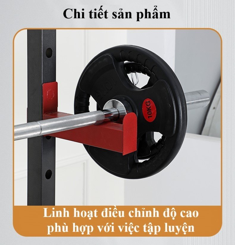 Giàn tạ đa năng FED-G04 + kèm ghế ( chưa bao gồm bánh tạ)