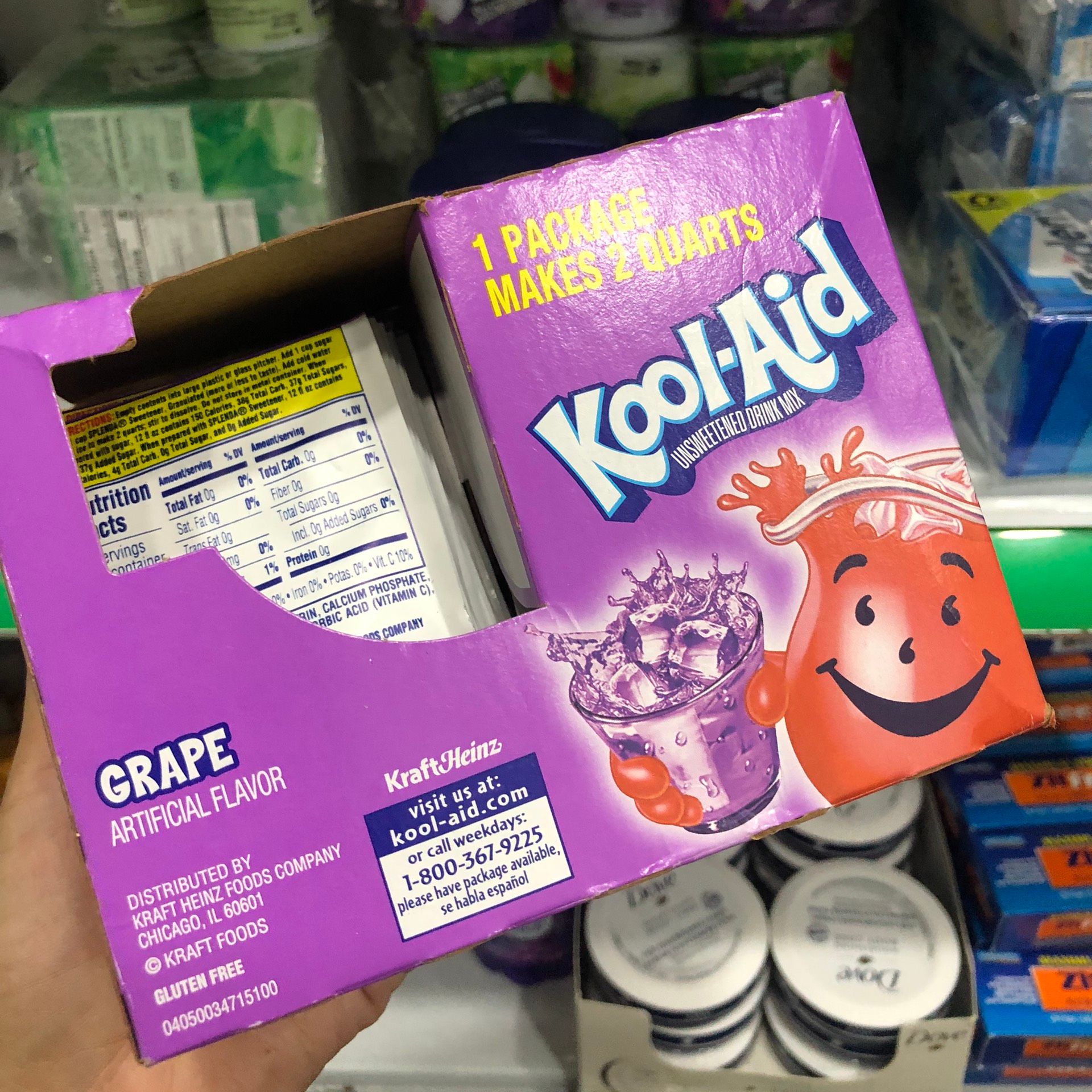 Bột pha nước trái cây Kool Aid vị nho gói 3.9g