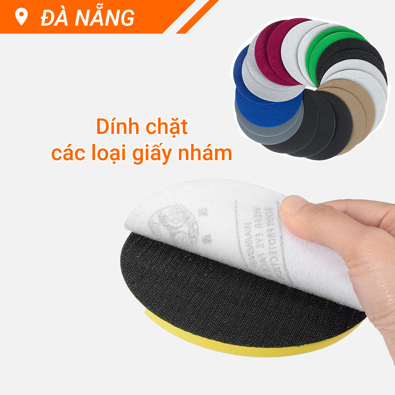10 cái đế chà nhám tròn size tùy chọn