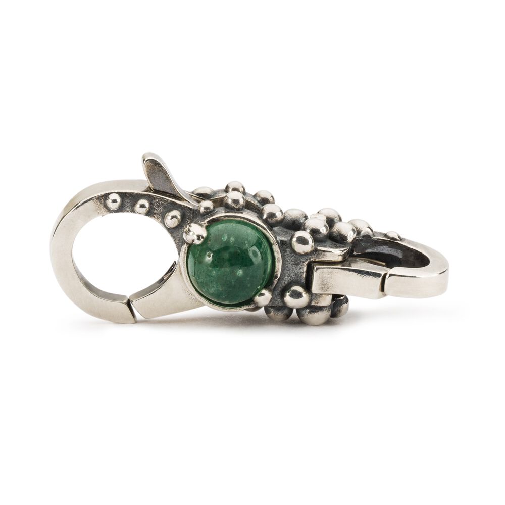 TROLLBEADS Khóa bạc cao cấp Purple & Green Lock