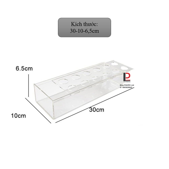 Hộp mica cắm hoa để bàn tiệc