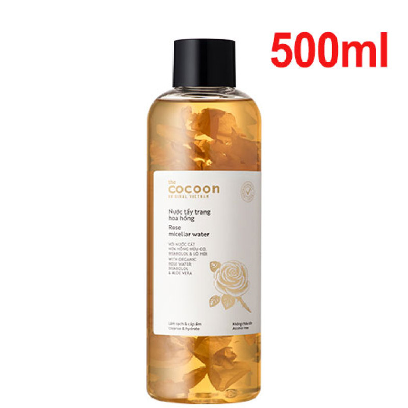 Nước tẩy trang hoa hồng Cocoon làm sạch da và cấp ẩm 500ml cao cấp