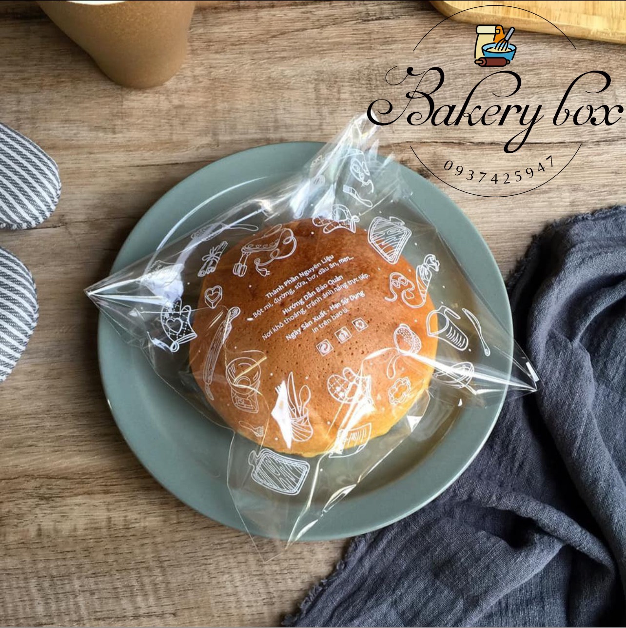 Túi Dán Miệng Đựng Bánh Ngọt (1kg)