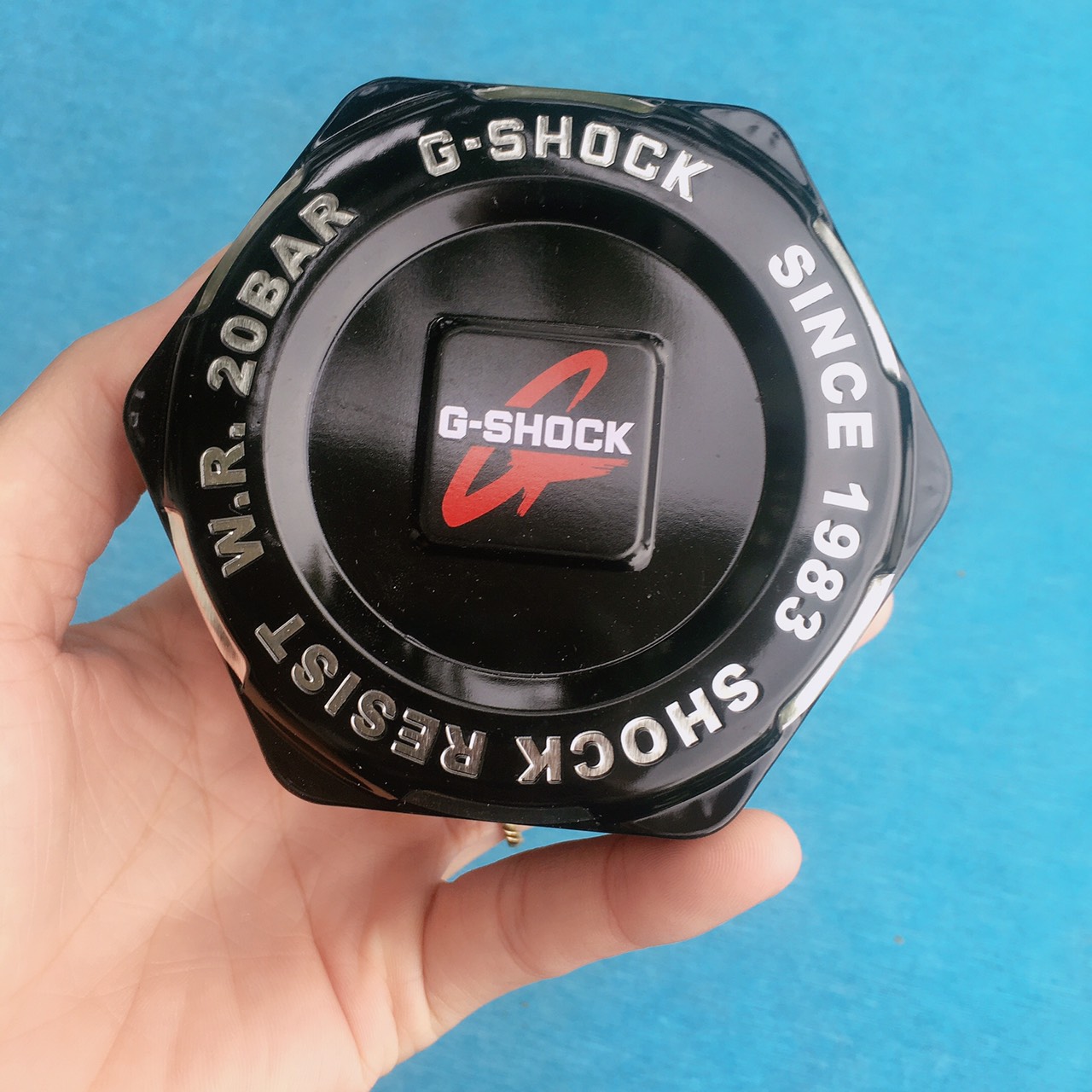 Hộp thiếc lục giác đồng hồ G-SHOCK