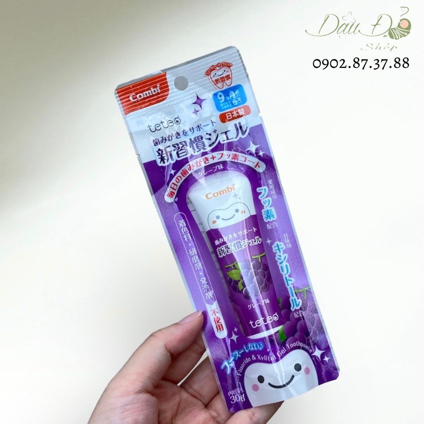 KEM ĐÁNH RĂNG CHO BÉ COMBI - Hàng nội địa Nhật