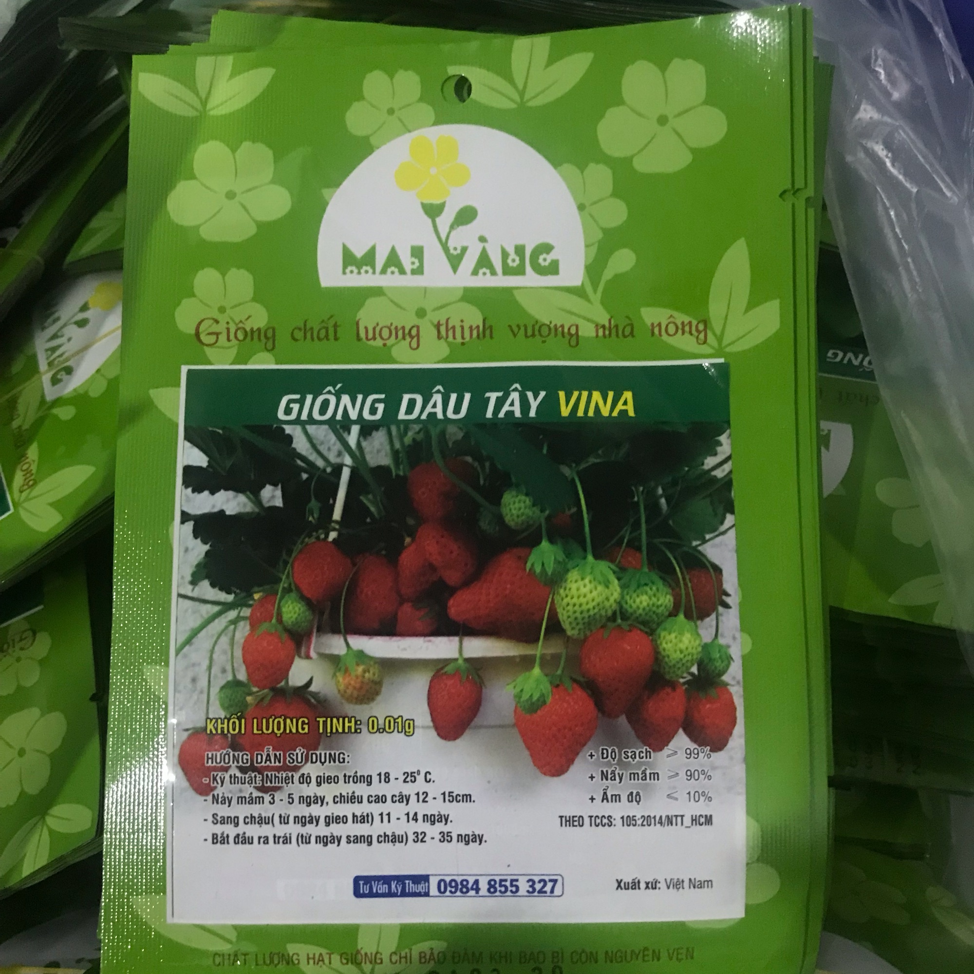 [HCM]Hạt Giống Dâu Tây Đà Lạt