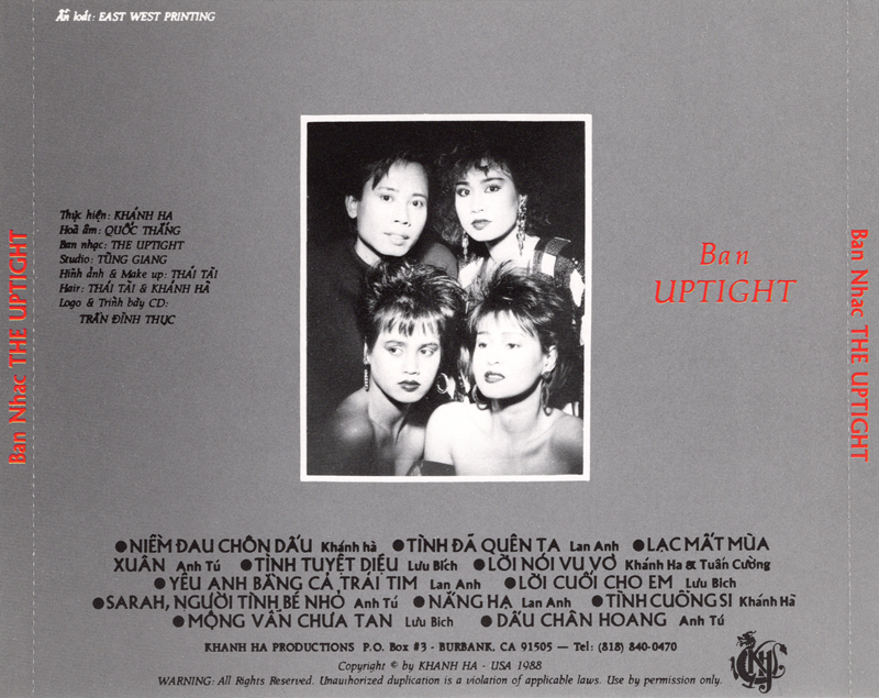 Ban The Uptight (Khánh Hà CD002) Anh Tú