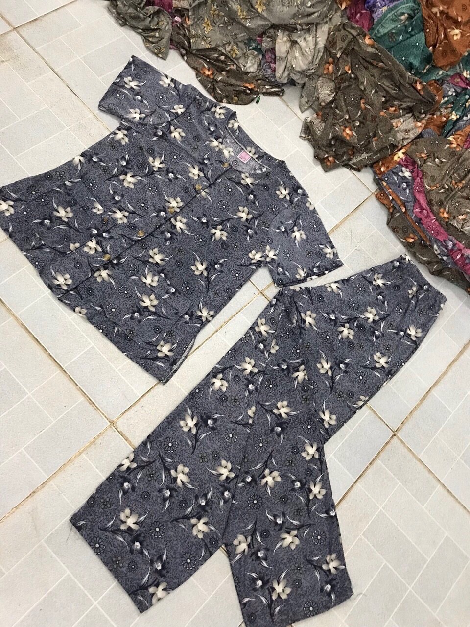 [HCM]Bộ bà già tay ngắn 2 túi