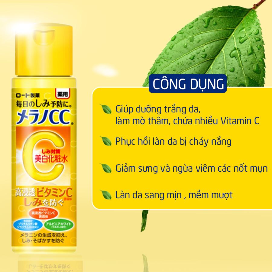 Nước hoa hồng sáng da Melano CC Toner 170ml