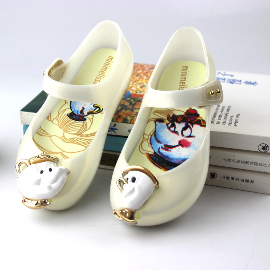 Plastic shoes for baby girls🌈Plastic sandal for girls soft scented made dư-giày doll-shoes Melisa genuine material plastic fragrance high