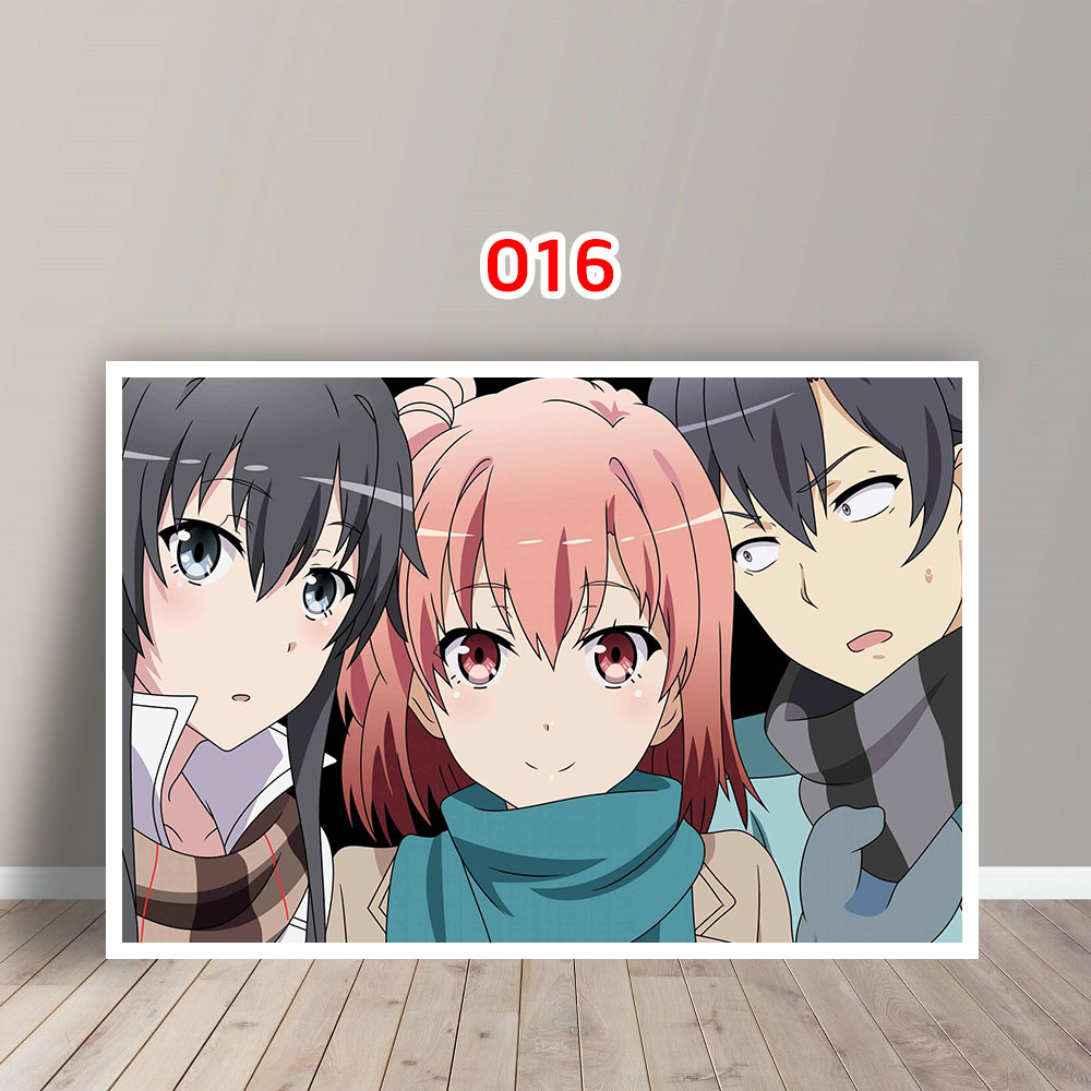 Tấm Postcard Cao Cấp Anime Oregairu (21cm x 15cm)