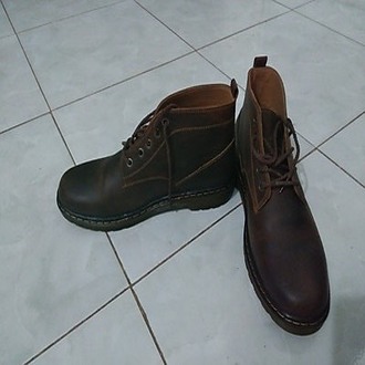 Giày Boots Nam Cổ Lửng Da bò  CC-02