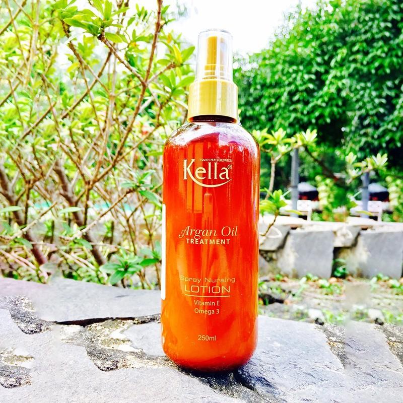 [HCM]xịt dưỡng kella argan phục hồi tóc 250ml