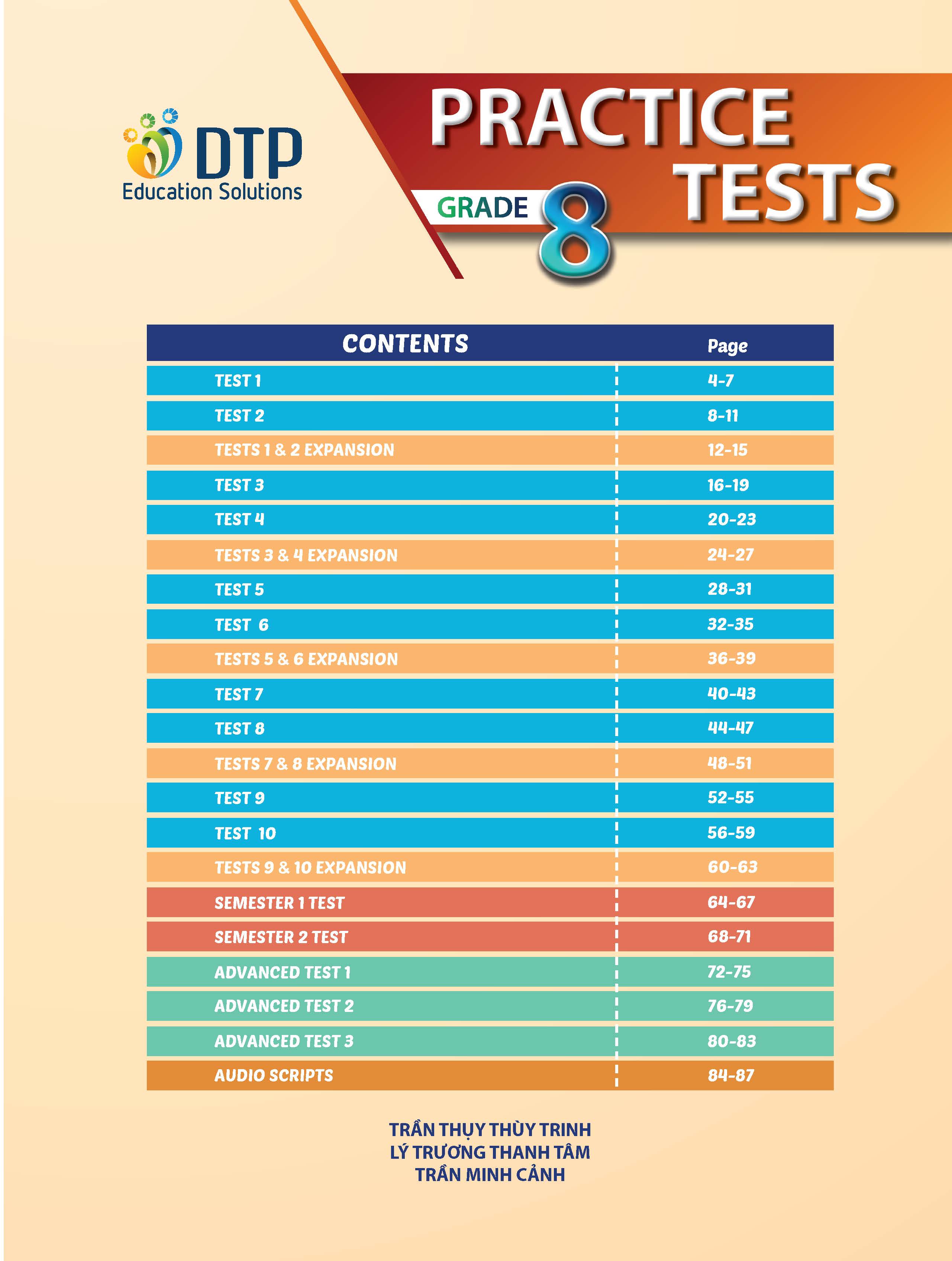 Sách - dtpbooks - Practice Test Level 8