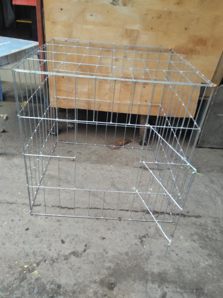 Lồng kẽm nuôi gà khổ 60 vuông không khây lồng có móc gài