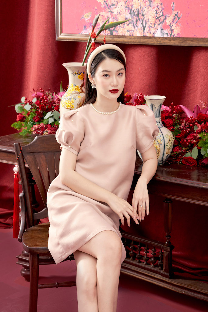 Rập - Đầm Kim Hỷ Hồng Dâu 2023 - FS