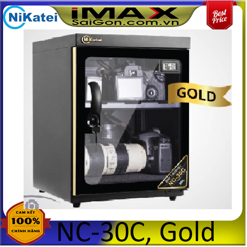 [HCM]TỦ CHỐNG ẨM NIKATEI NC-30C GOLD 30 LÍT
