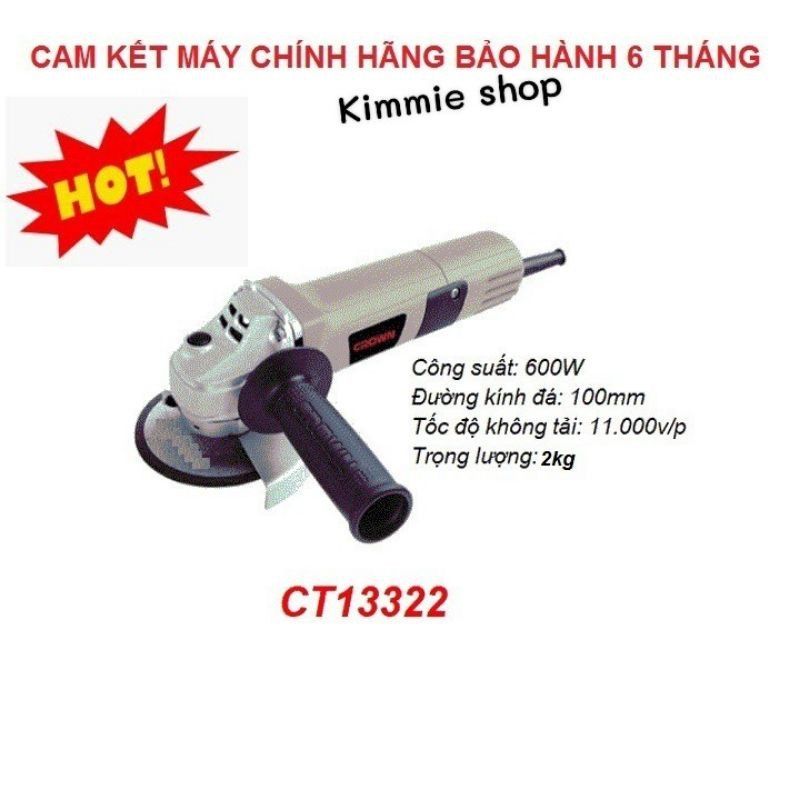 [HCM]Máy mài góc CROWN CT13322 ( công suất 600W)