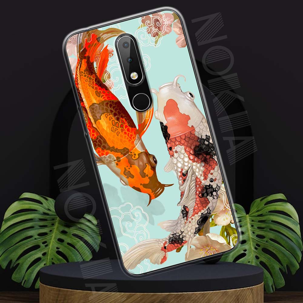 Ốp lưng Nokia 6.1 Plus mẫu BST Chim chóc và cá cảnh TPU