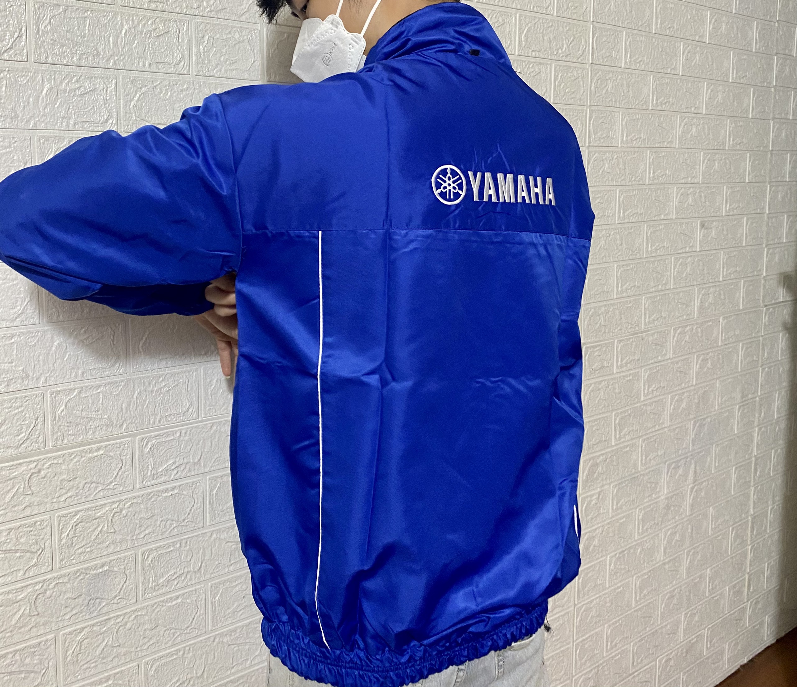 (XẢ SỐC ) Thanh lý Áo gió Yamaha 2 mặt xanh đen cao cấp