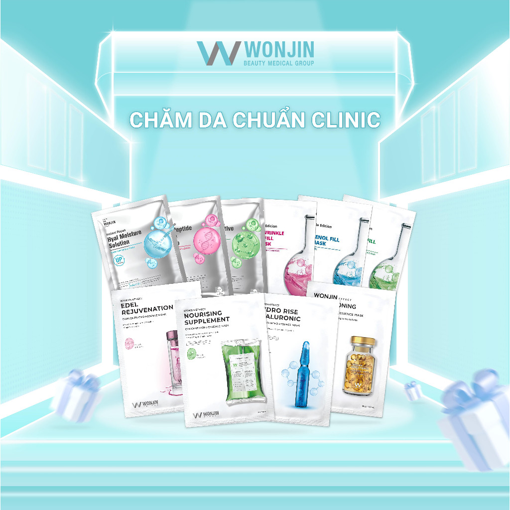 Mặt Nạ Dr Wonjin Siêu Dưỡng Các Loại - Full Hộp 10 Miếng