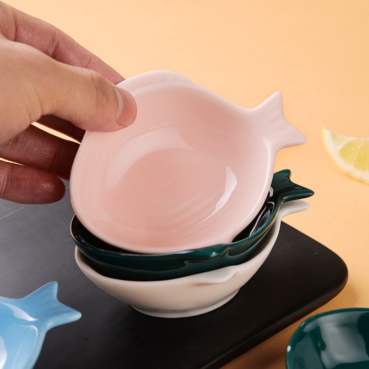 Bát ăn dặm,bát ăn dặm cho bé hình cá cơm mini 40ml cho bé ăn dặm kiểu nhật