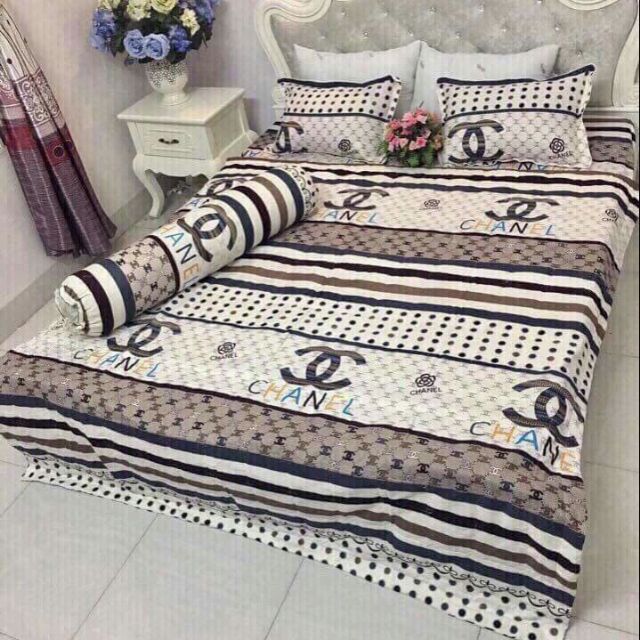 [1M6 x 2M] Bộ Chăn Ga Vỏ Gối 5 MÓn CNEL ( 1 Drap + 2 Vỏ Gối Nằm + 1 Chăn Hè + 1 Vỏ Gối Ôm )
