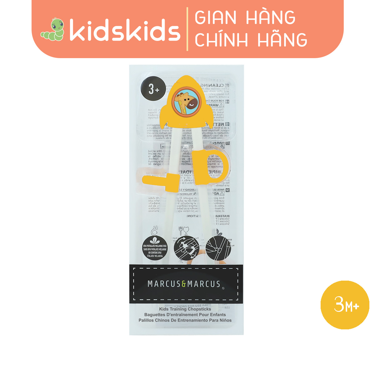 Đũa tập ăn phi hành gia cho bé Marcus & Marcus, từ 3 tuổi – Lola