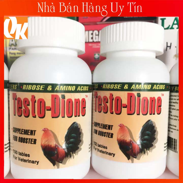 Testo Dione Dinh Dưỡng Nuôi Gà Tơ Cự Yếu Lõn Lẽn 20 Viên Đặc Biệt Nuôi Gà Chế Độ Đá