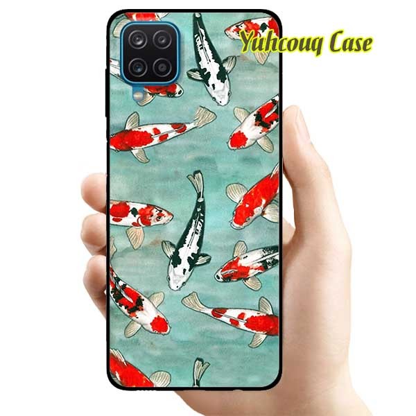 Ốp lưng dành cho samsung galaxy a12 - đàn koi ao làng