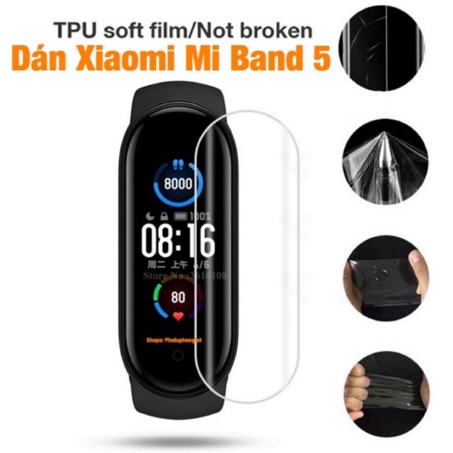 Bộ 2 Dán Màn Hình Xiaomi Mi Band 5 MiBand 6