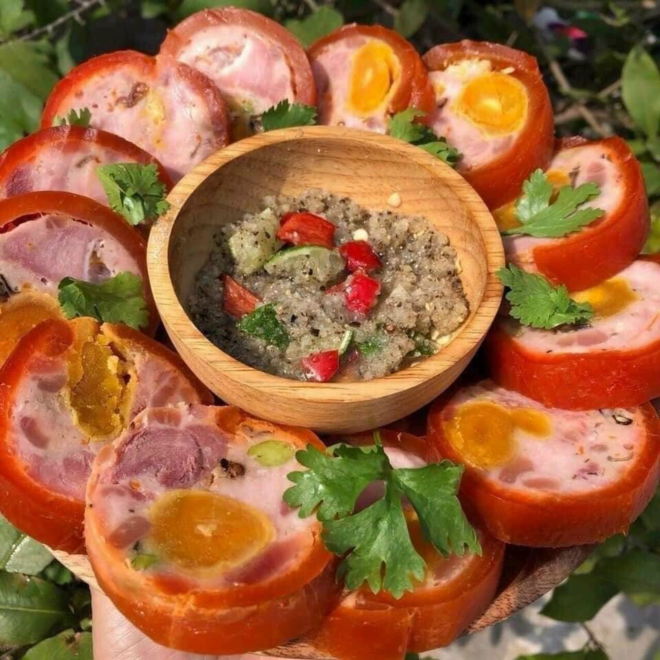 Jambon trứng muối. Chả da cam đòn 500g