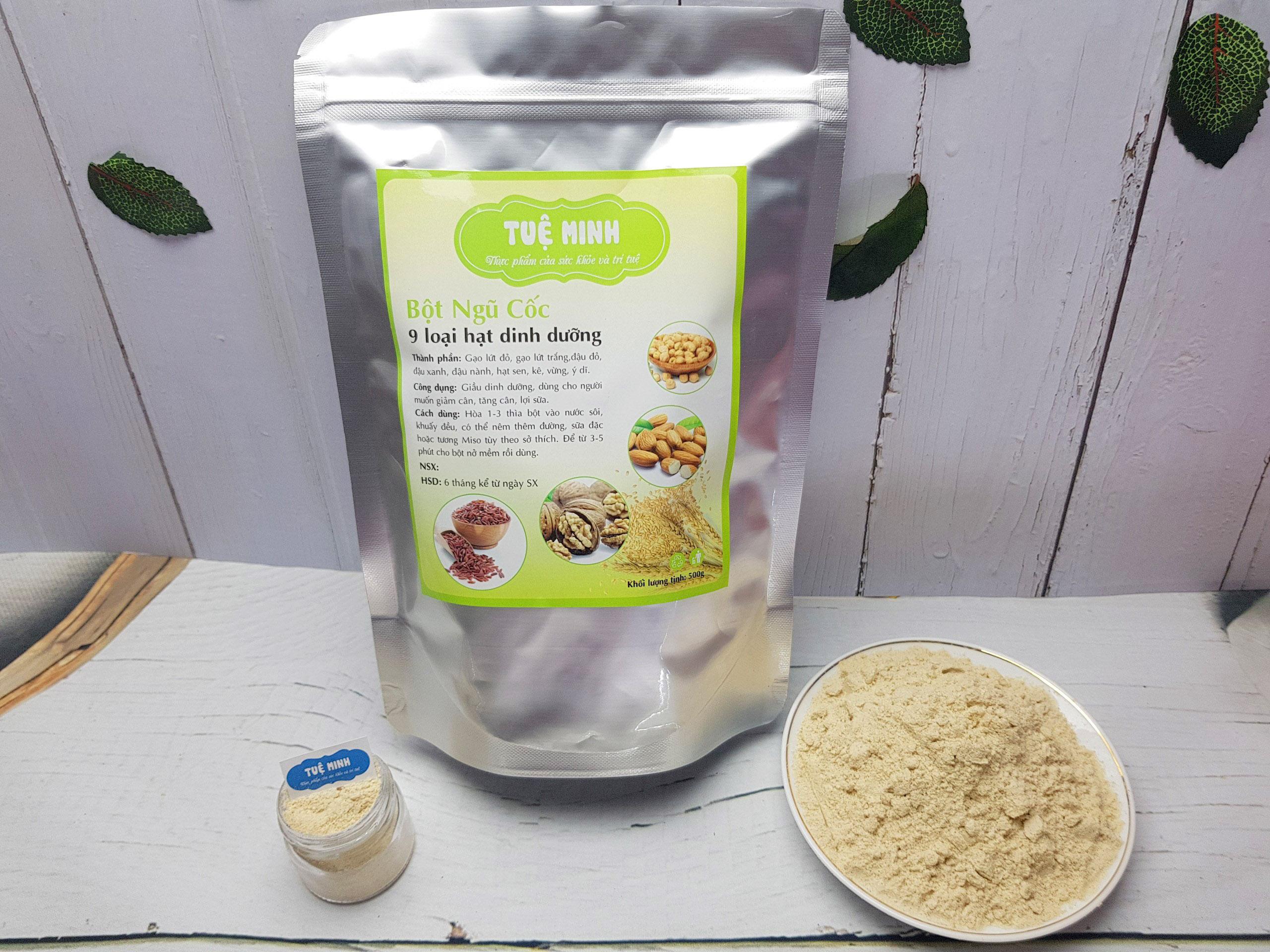 Bột ngũ cốc dinh dưỡng OHSAWA 9 loại hạt Tuệ Minh 500gr - Miễn phí ship toàn quốc