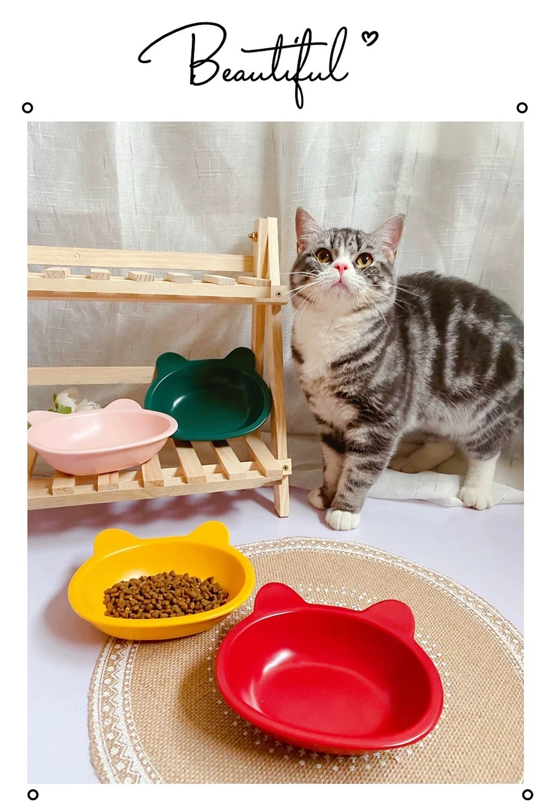 Chén sứ gấu lớn cho hamster, mèo, nhím, thỏ, bọ ú....