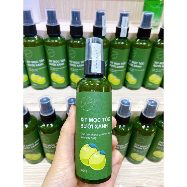 [HCM]Xịt tinh dầu Bưởi xanh 100ml giúp kích thích mọc tóc - ngăn ngừa rụng tóc