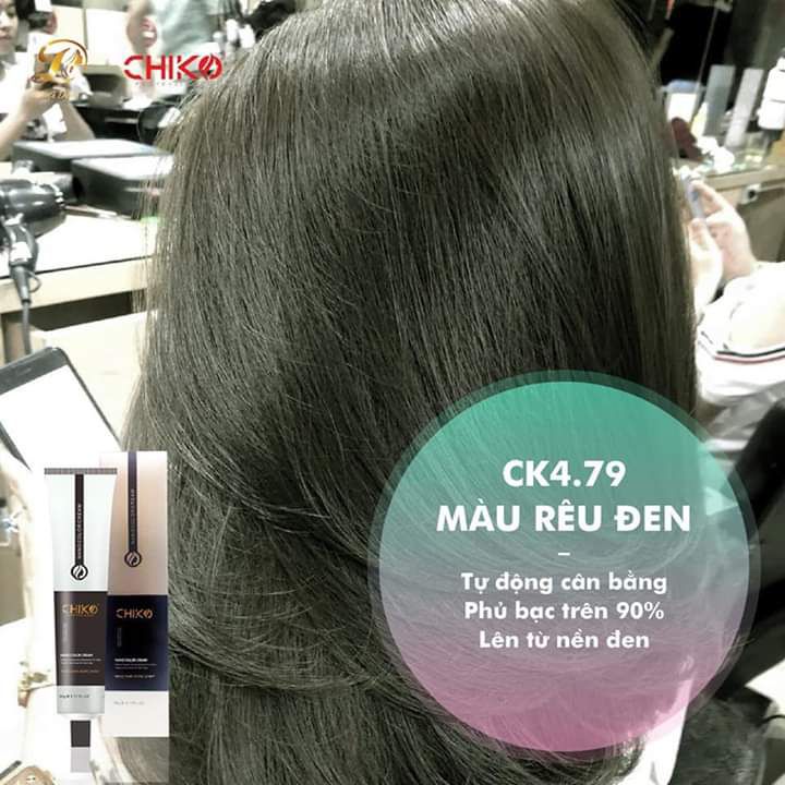 SET NHUỘM MÀU RÊU ĐÁ (KÈM OXI TRỢ NHUỘM)