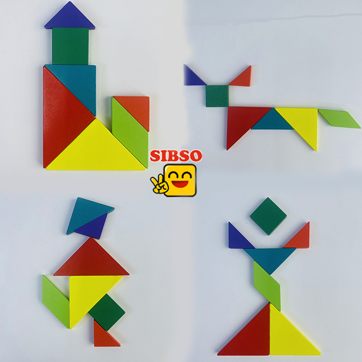 Ghép Tangram nam châm C014 - Đồ Chơi Trí Tuệ