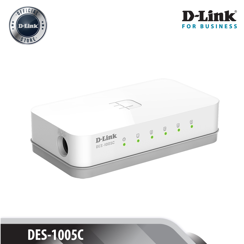 D-LINK DES-1005C 5 cổng 10/100 Bộ chia cổng mạng