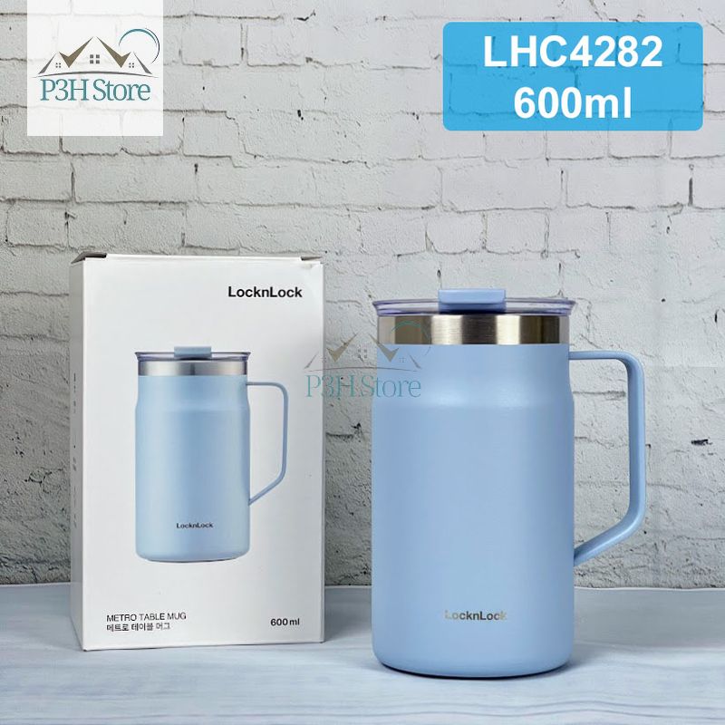 Ly giữ nhiệt lock&lock metro mug bằng thép không gỉ ca , cốc lhc4219 lhc4282