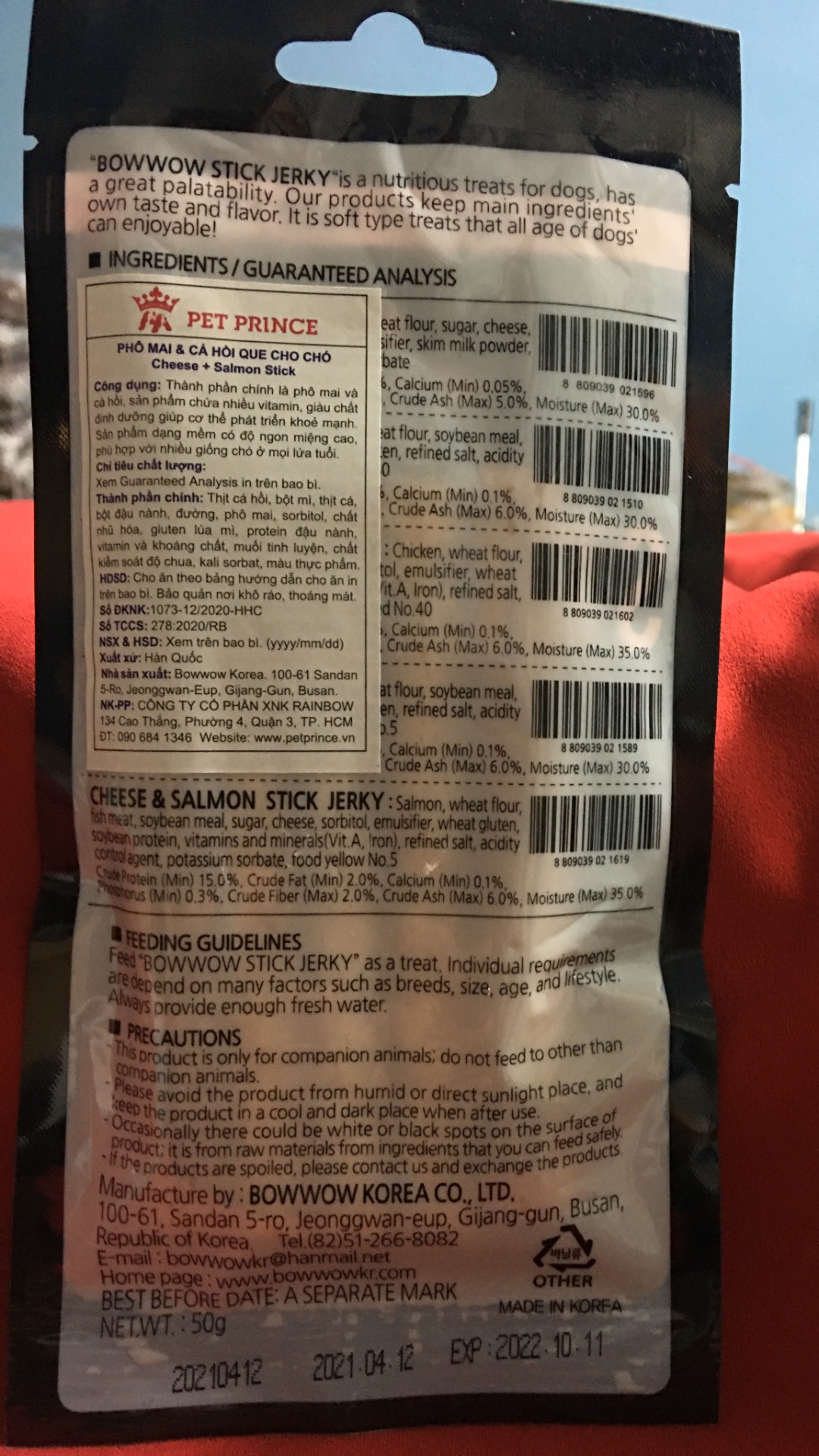 [HOT HOT] Thịt que cho chó STICK JERKY 50G/90G