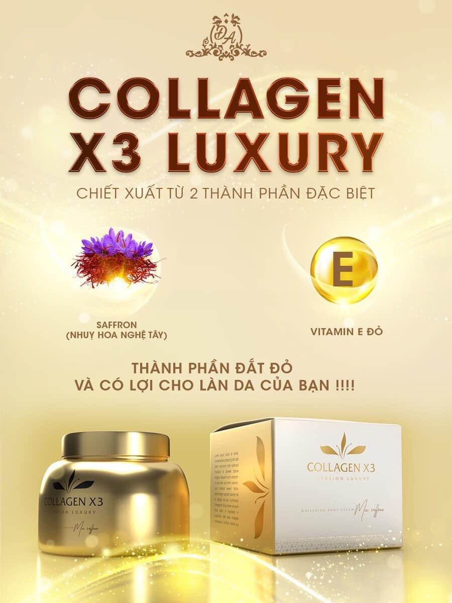 [HCM]Kem trắng da Body Collagen X3 Luxury