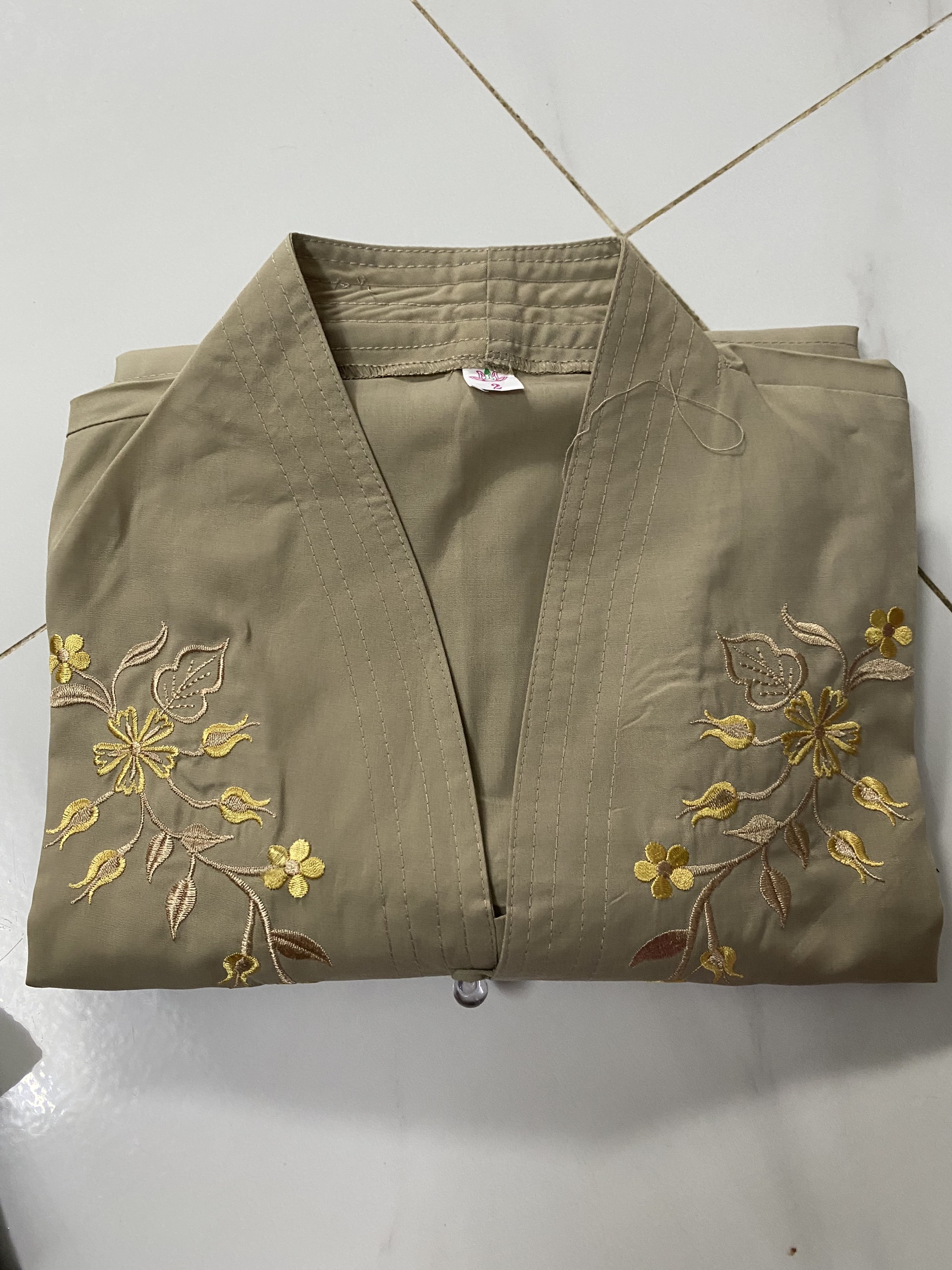 Đồ Lam Đi Chùa Bà lai thêu